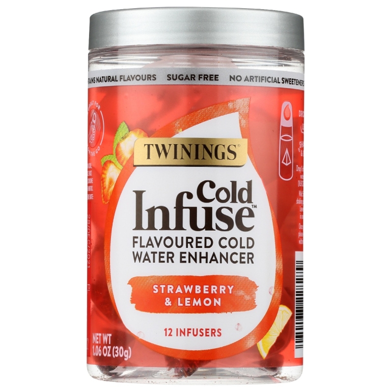Tea Cold Infse Strw Lmn, 12 bg