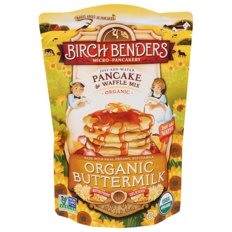 Organic Buttermilk Pancake and Waffle Mix, 16 oz