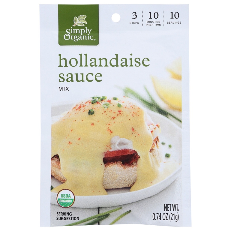 Sauce Mix Hollandaise Org, 0.74 oz