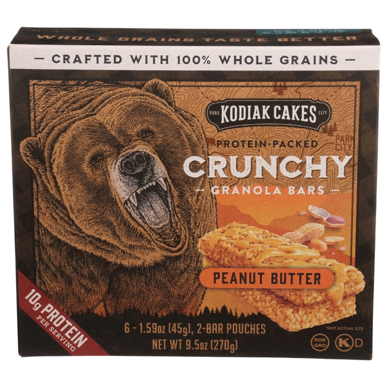 Peanut Butter Crunchy Granola Bars, 9.5 oz