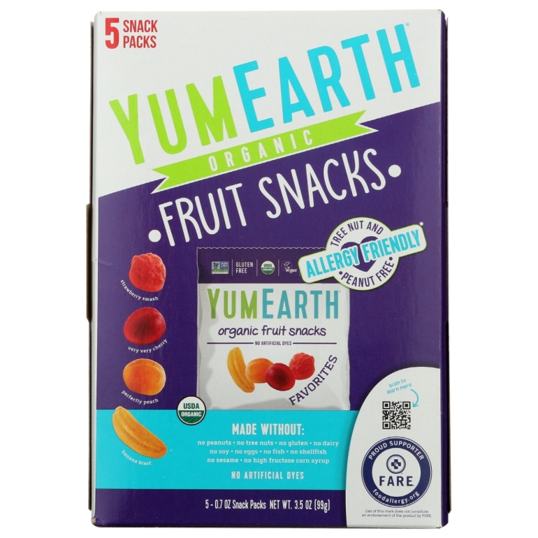 Organic Fruit Snacks, 3.5 oz