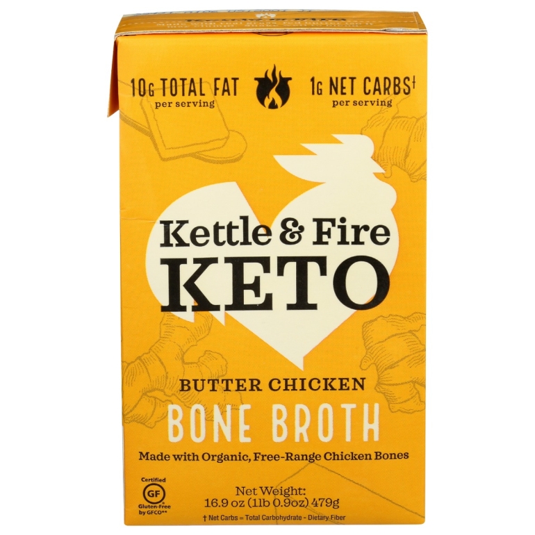 Butter Chicken Bone Broth, 16.9 oz