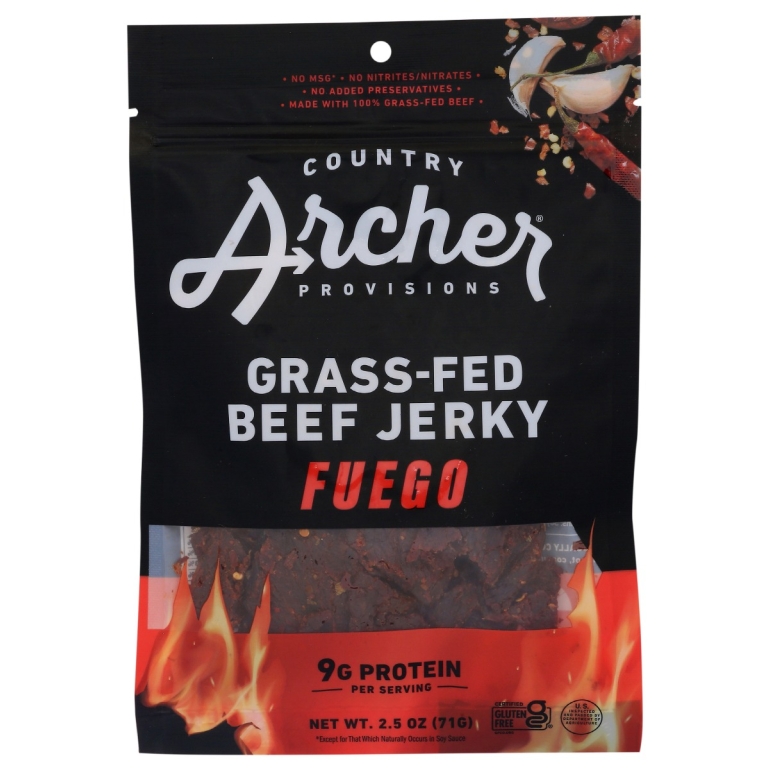 Grass Fed Beef Jerky Fuego, 2.5 oz