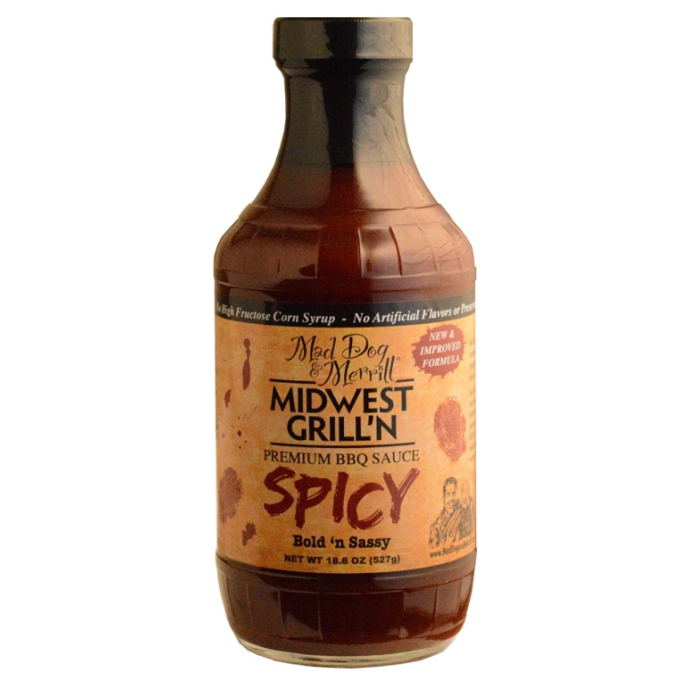Spicy Midwest Grill Premium BBQ Sauce, 18.6 oz
