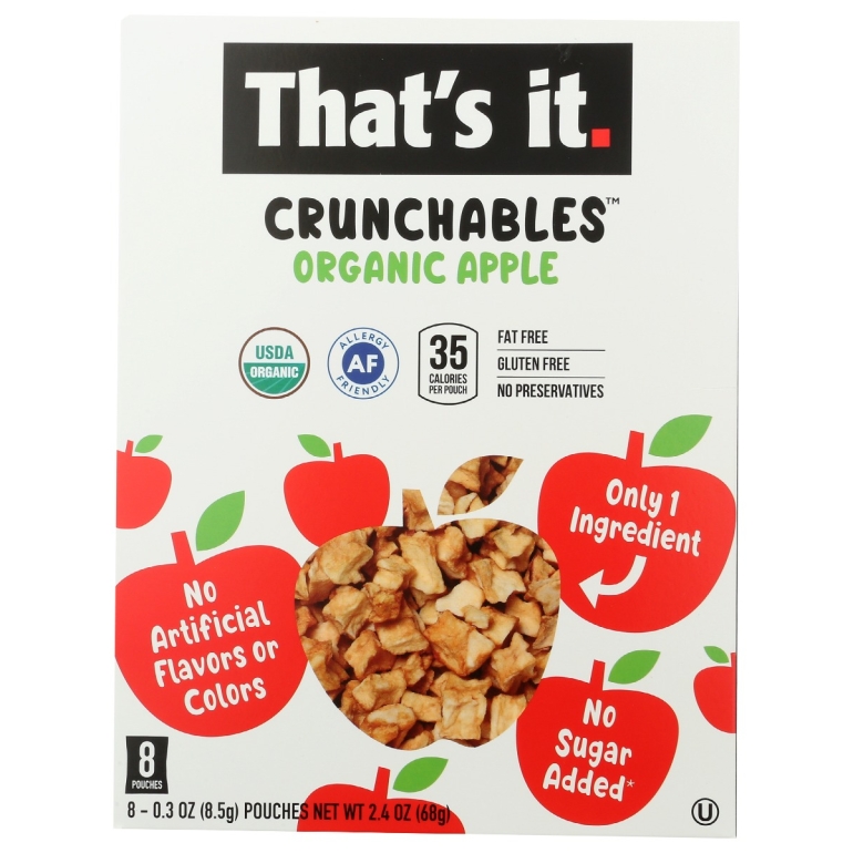 Crunchables Organic Apple, 2.4 oz