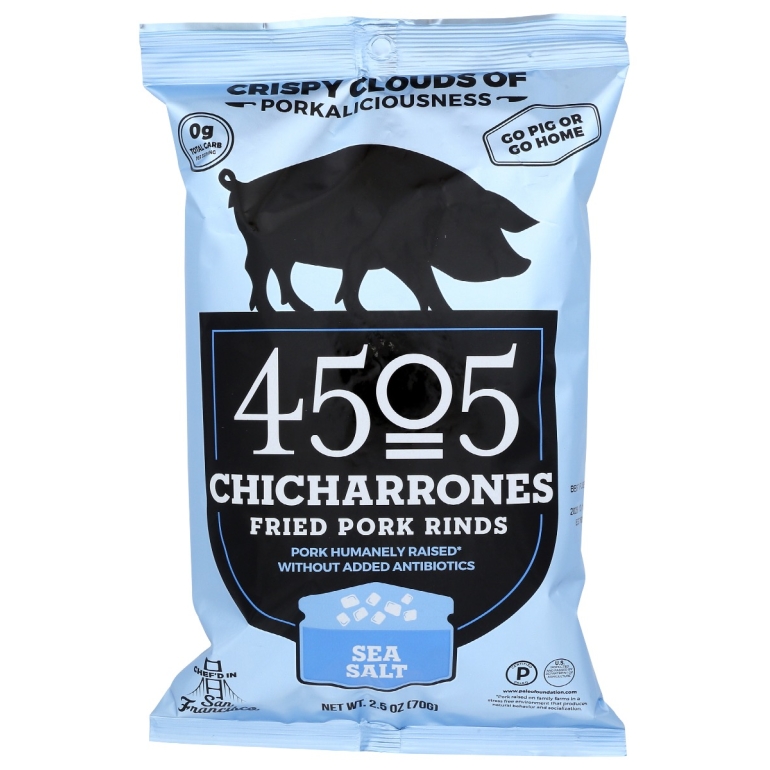 Chicharrones Fried Pork Rinds Sea Salt, 2.5 oz