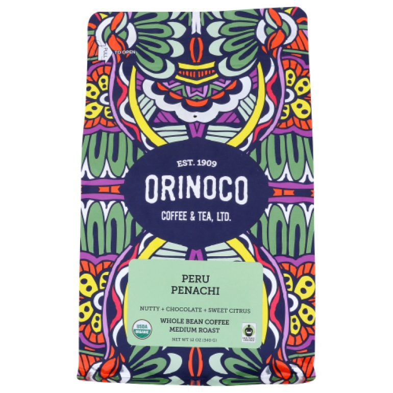 Organic Peru Penachi Coffee Whole Bean, 12 oz