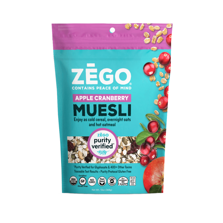 Organic Gluten Free Nut Free Muesli Apple Cranberry, 13 oz