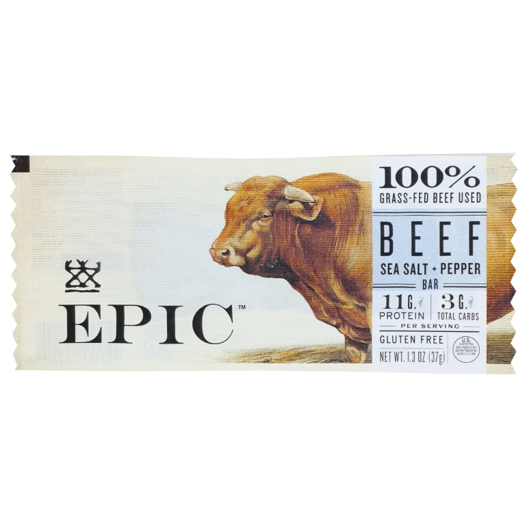 Beef Sea Salt Plus Pepper Bar, 1.3 oz