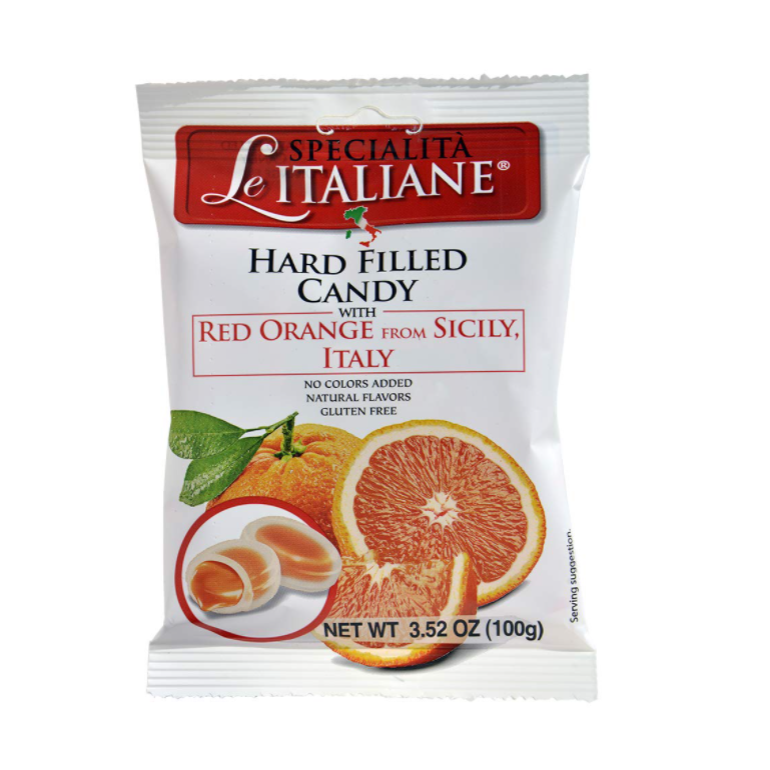 Hard Filled Candy With Red Orange, 3.52 oz