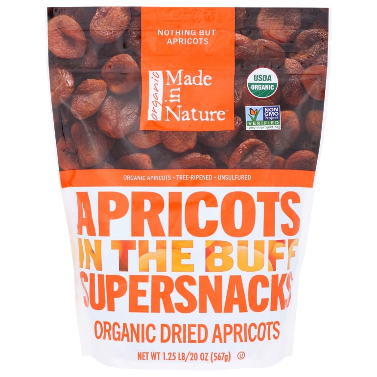 Organic Dried Apricots, 20 oz