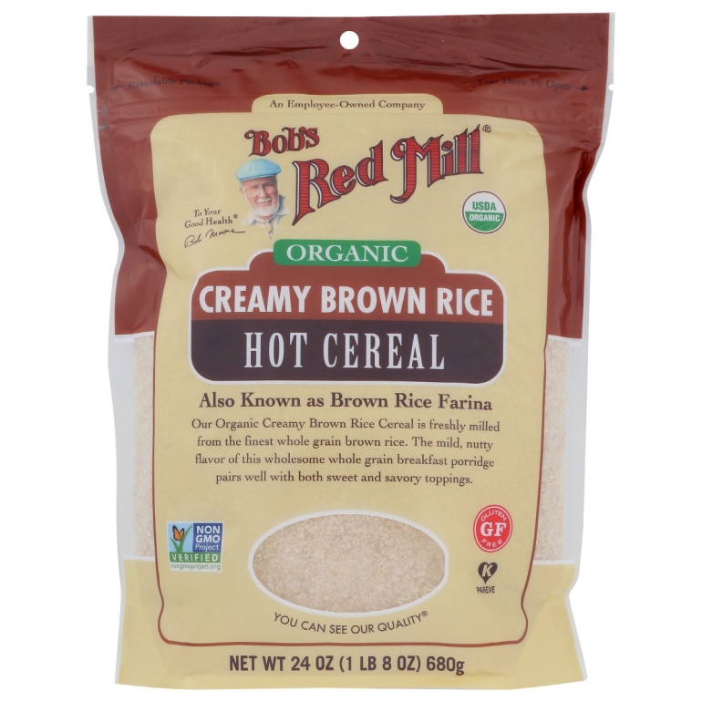 Cereal Brown Rice Hot Org, 24 oz