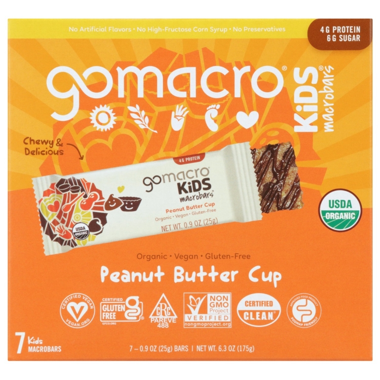 Peanut Butter Cup Kids Bar 7Pk, 6.3 oz