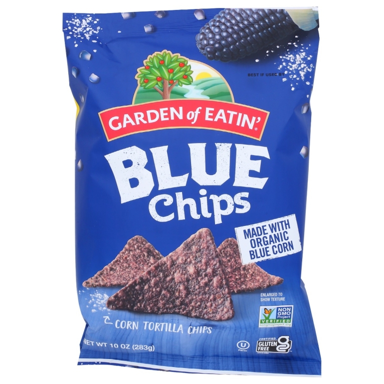 Blue Corn Tortilla Chips, 10 oz