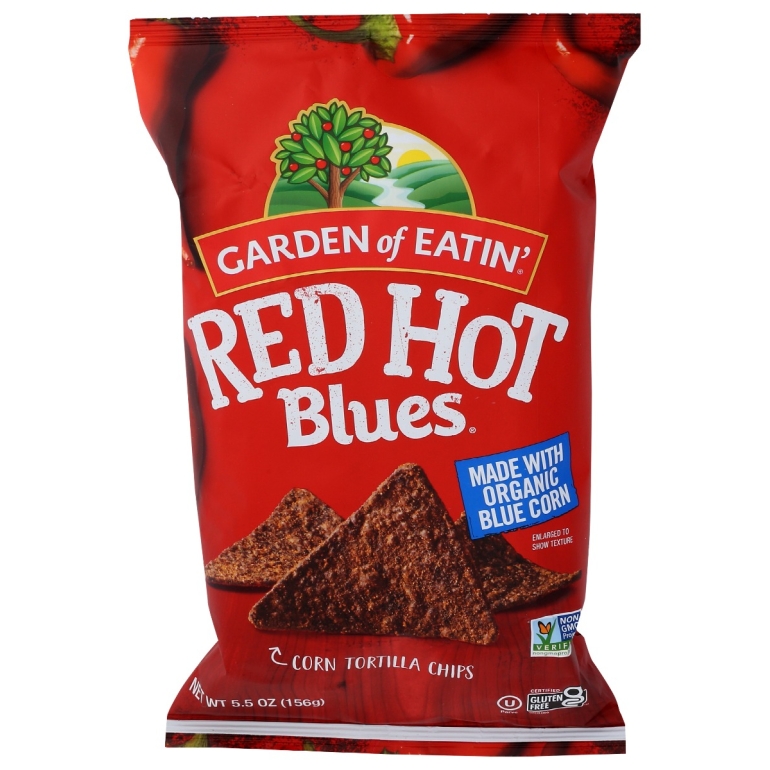 Red Hot Blues Tortilla Chips, 5.5 oz