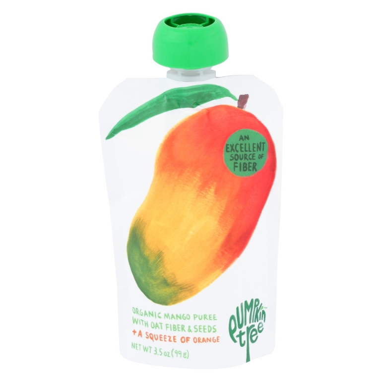 Organic Mango Puree Plus A Squeeze Of Orange, 3.5 oz