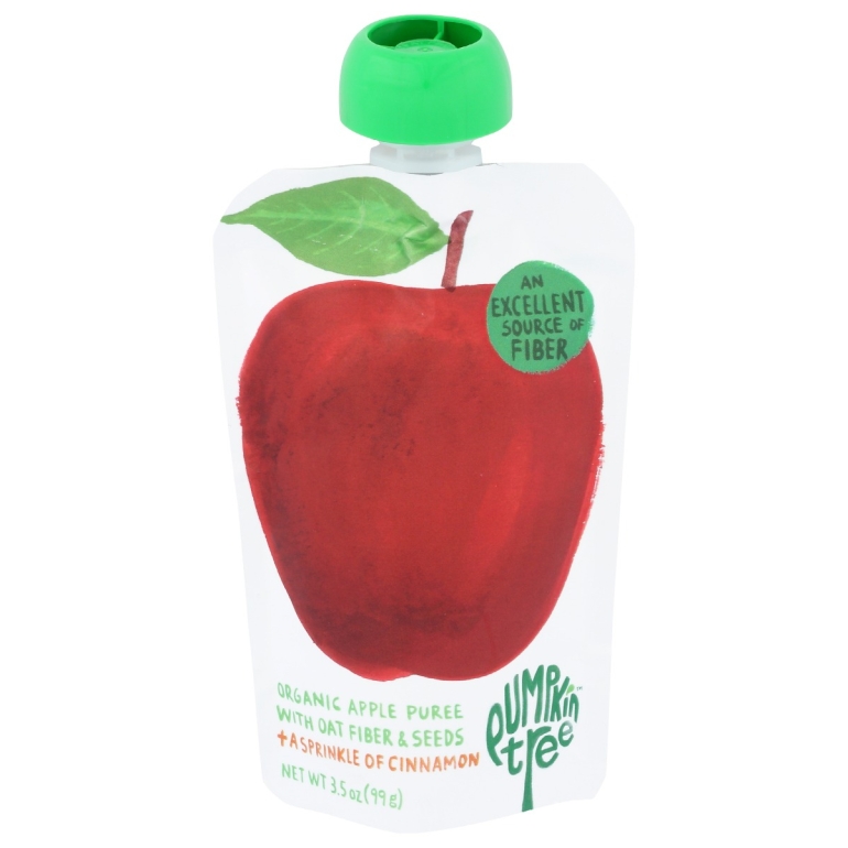 Organic Apple Puree With A Sprinkle Of Cinnamon, 3.5 oz