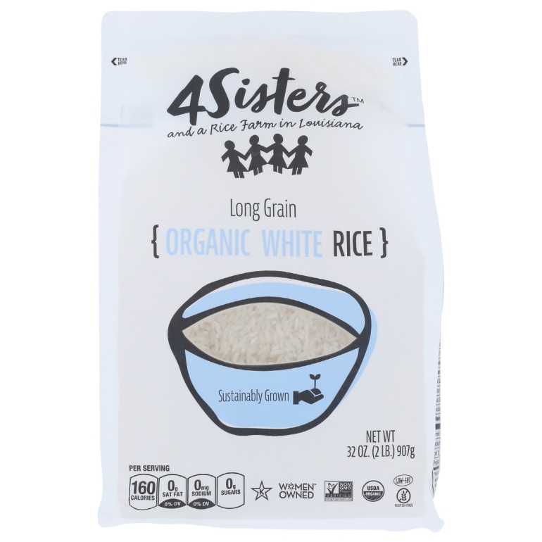 Rice White Long Grain Org, 2 lb