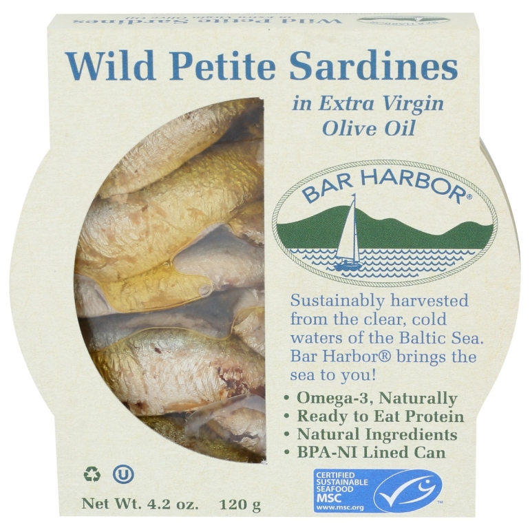 Wild Petite Sardines In Extra Virgin Olive Oil, 4.2 oz