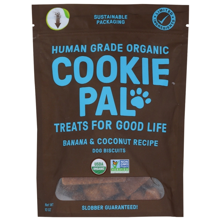 Organic Banana & Coconut Recipe Dog Biscuits, 10 oz