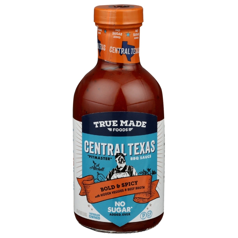 Sauce Bbq Central Texas No Sugar, 18 oz