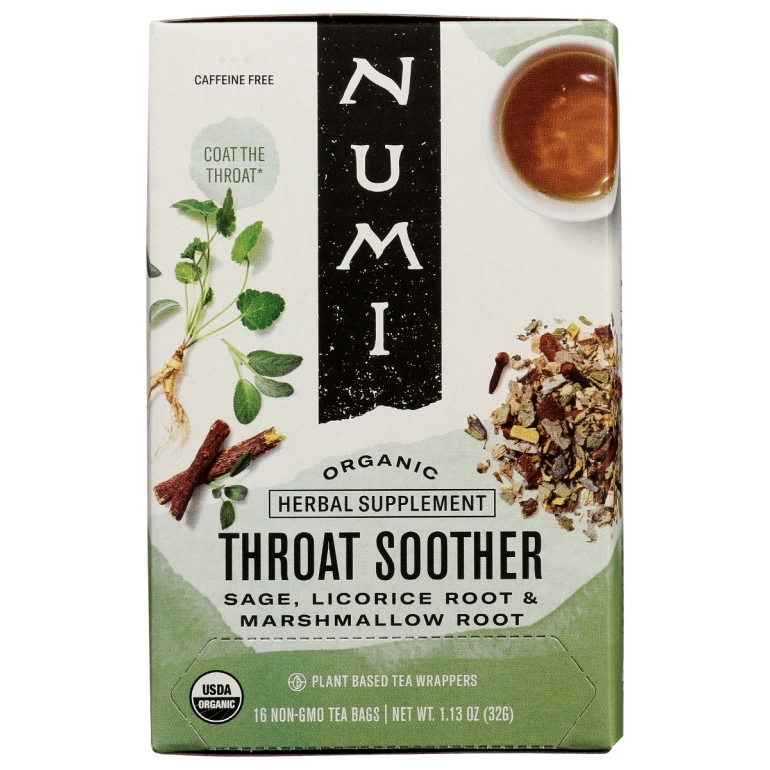 Organic Throat Soother Tea, 16 bg