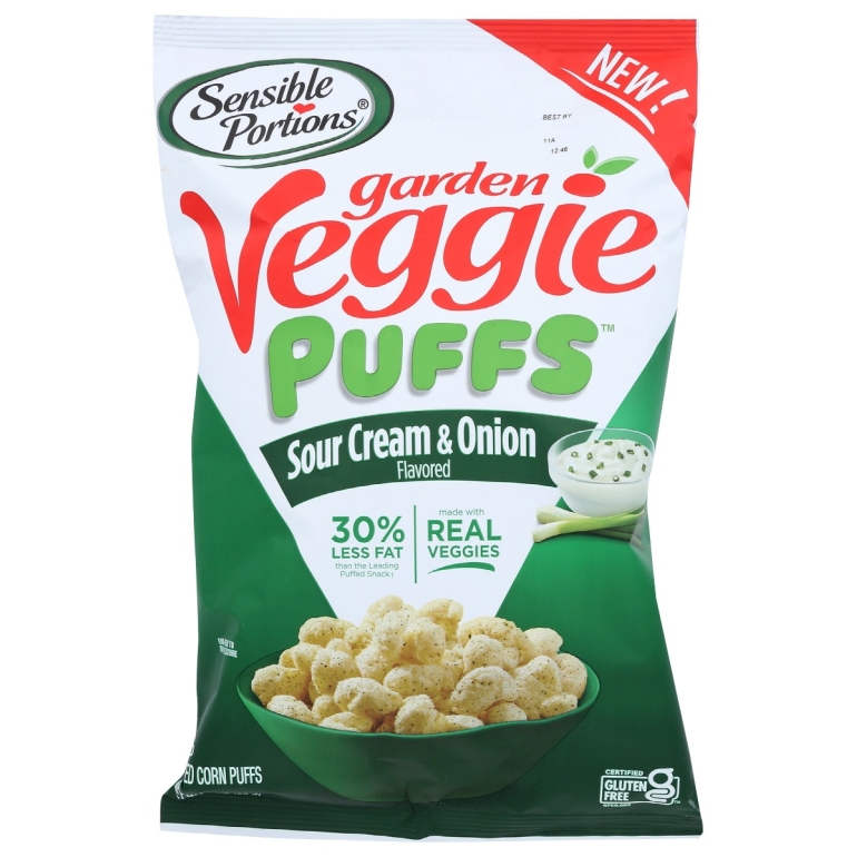 Garden Veggie Puffs Sour Cream And Onion, 3 oz