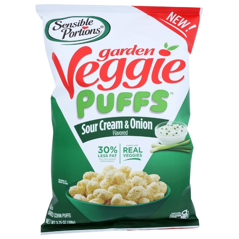 Garden Veggie Puffs Sour Cream And Onion, 3.75 oz