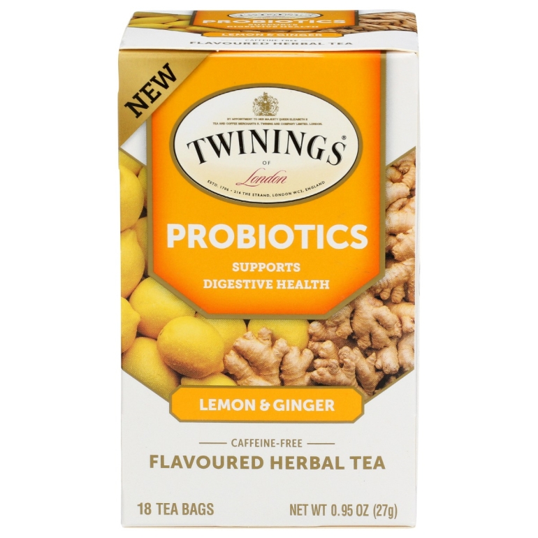 Probiotic Tea Lemon Ginger, 18 bg