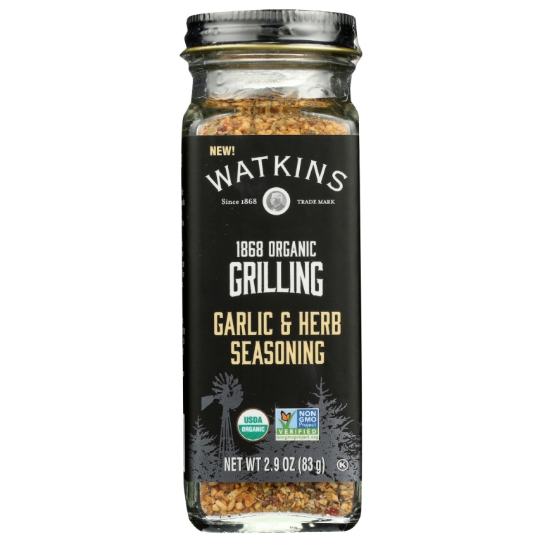 1868 Organic Grilling Garlic And Herb Seasoning, 2.9 oz