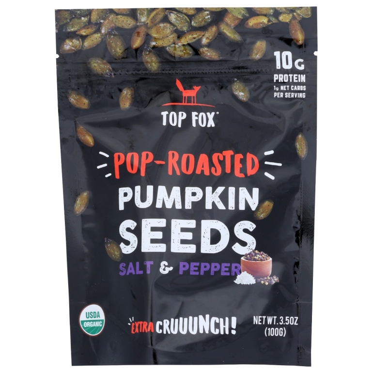 Pop Roasted Pumpkin Seeds Salt And Pepper, 3.5 oz