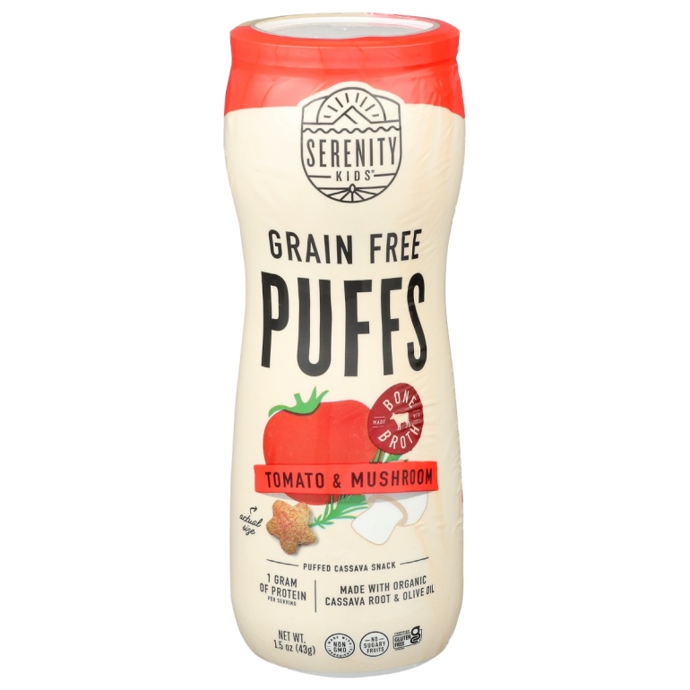 Tomato and Herbs Grain Free Baby Puffs With Bone Broth, 1.5 oz