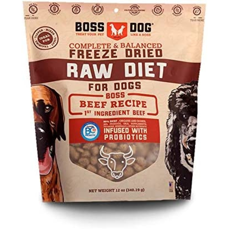 Beef Recipe Freeze Dried Raw Diet For Dogs, 12 oz