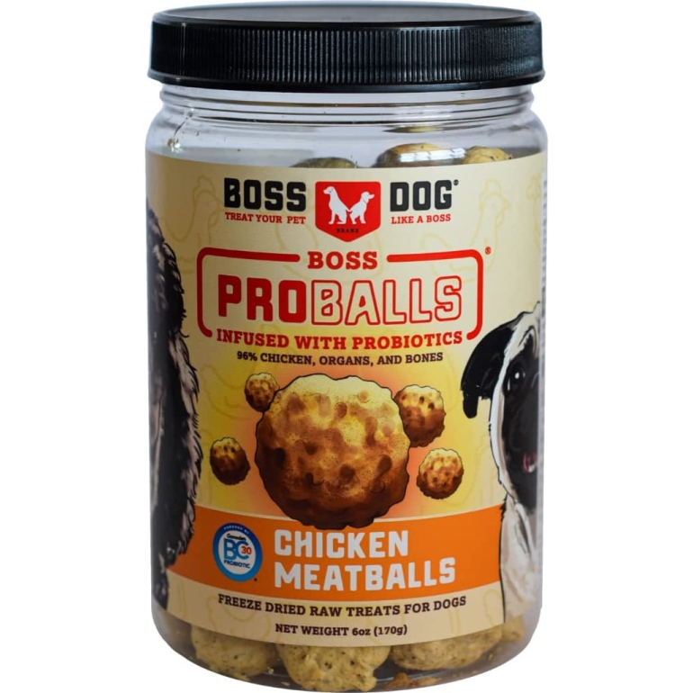 Proballs Chicken Meatball Freeze Dried Raw Dog Treat, 6 oz