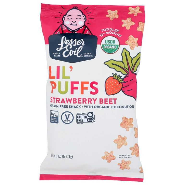 Strawberry Beet Lil Puffs, 2.5 oz