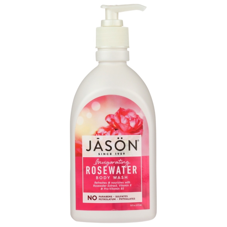 Body Wash Rosewater, 16 FO