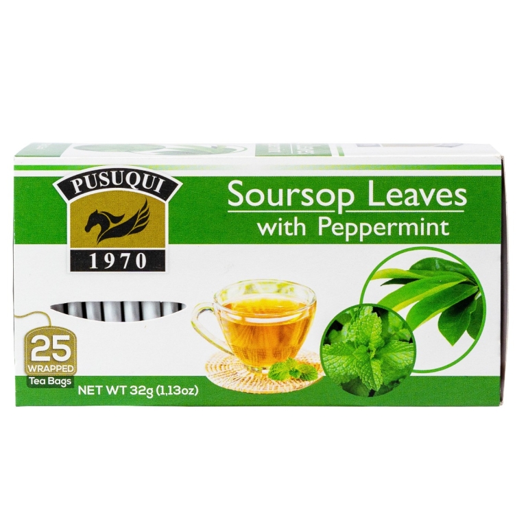 Tea Soursp Leaves Pprmint, 25 BG