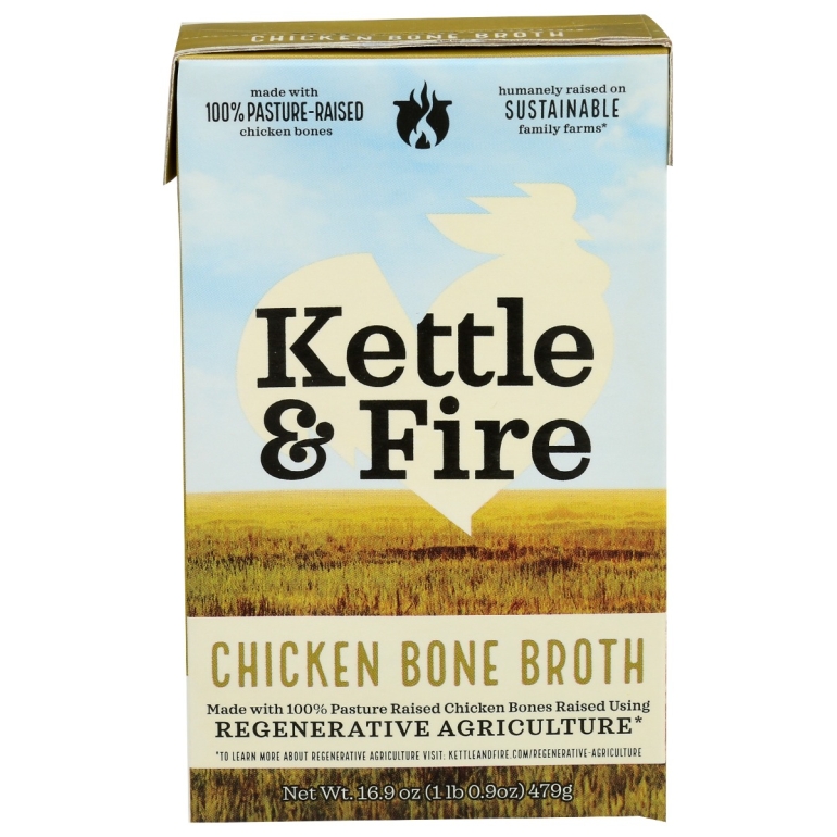 Regenerative Agriculture Chicken Bone Broth, 16.9 oz