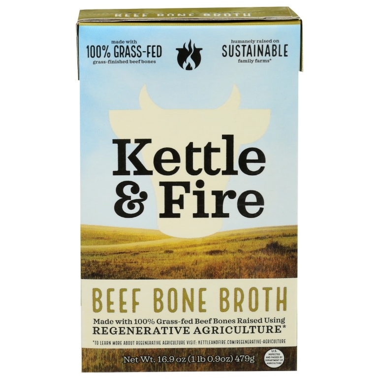 Regenerative Agriculture Beef Bone Broth, 16.9 oz