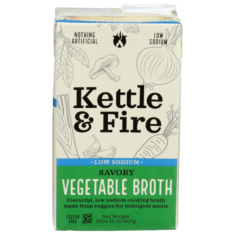Vegetable Low Sodium Broth, 32 oz