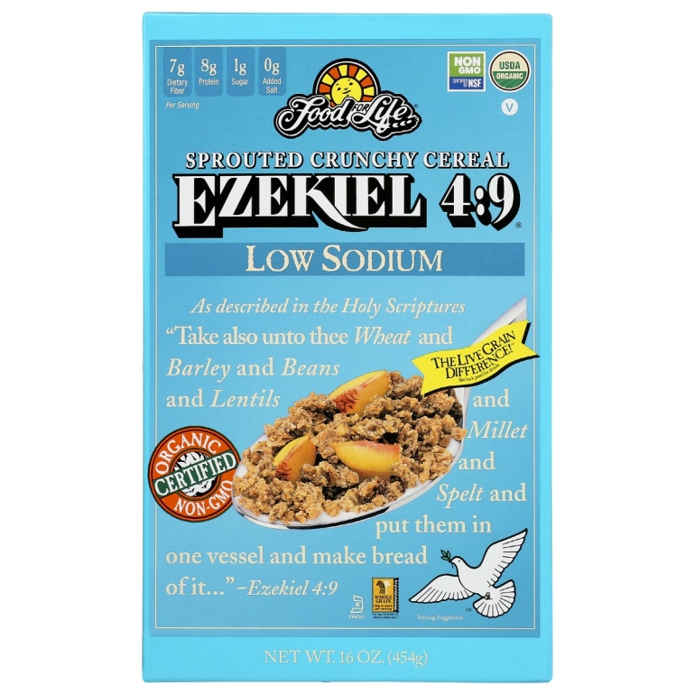 9 Sprouted Low Sodium Crunchy Cereal, 16 oz