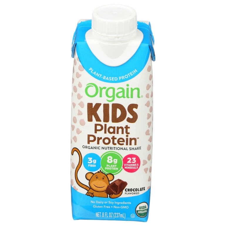 Kids Plant Protein Shake Chocolate, 8 fo