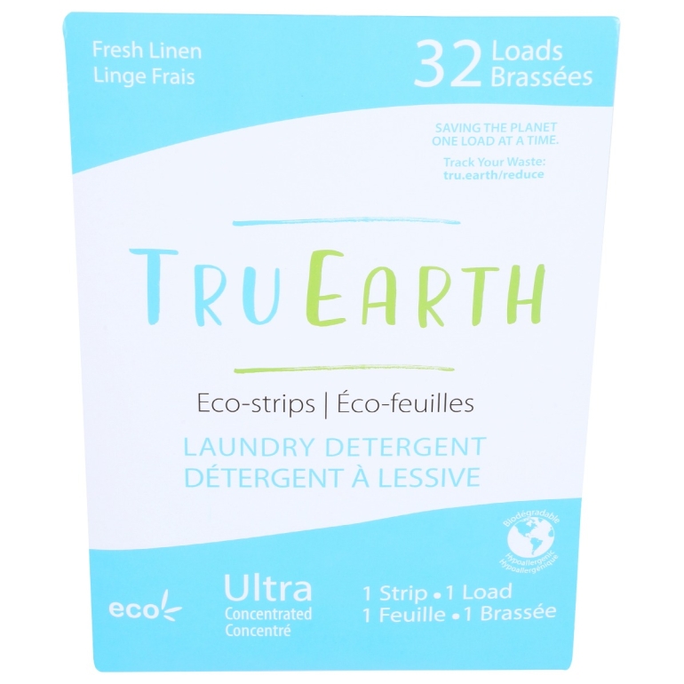 Eco Strips Laundry Detergent Fresh Linen, 32 ea