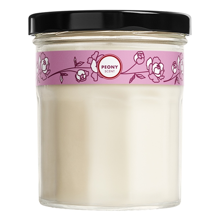 Peony Candle Small, 4.9 oz