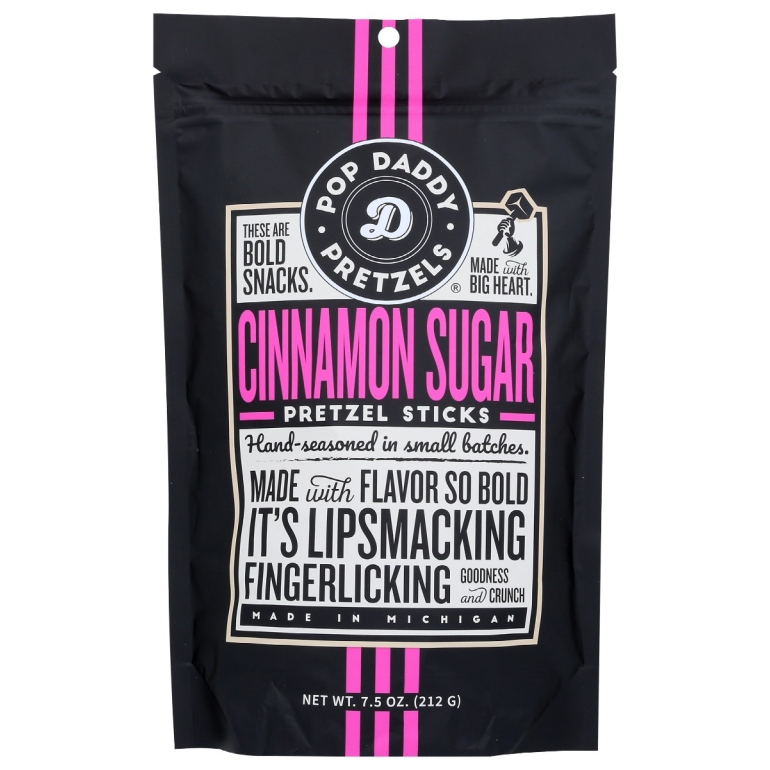 Cinnamon Sugar Seasoned Pretzel Sticks, 7.5 oz