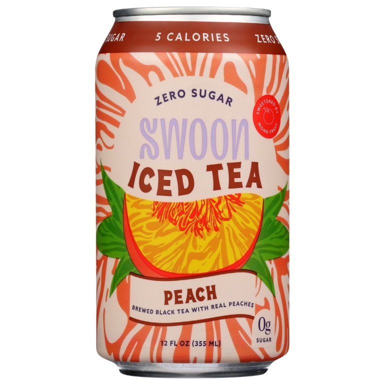 Tea Peach Iced Zero Sugar, 12 fo