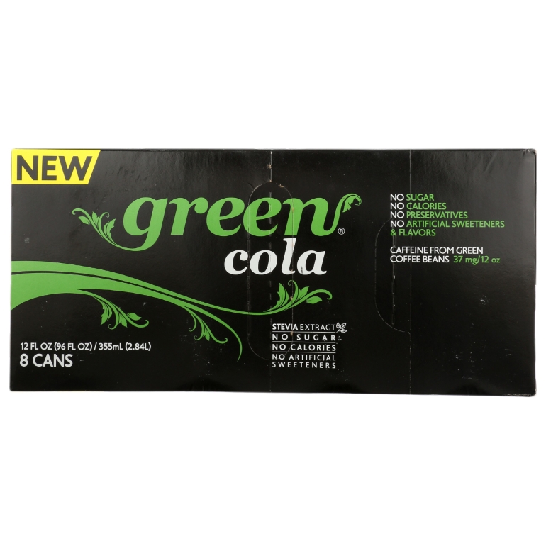 Green Cola Soda 8pk, 96 fo