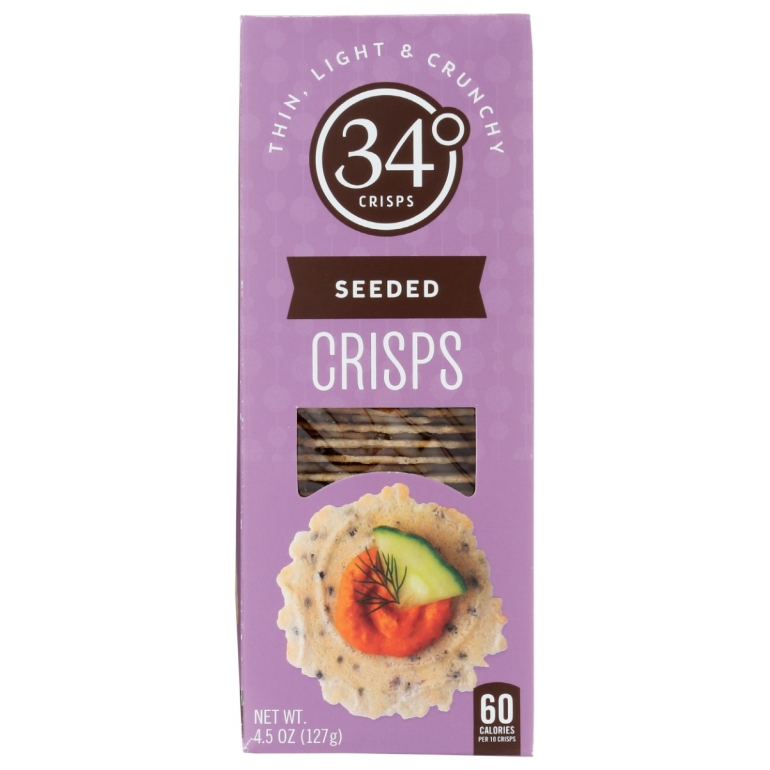 Crisps Seeded, 4.5 OZ