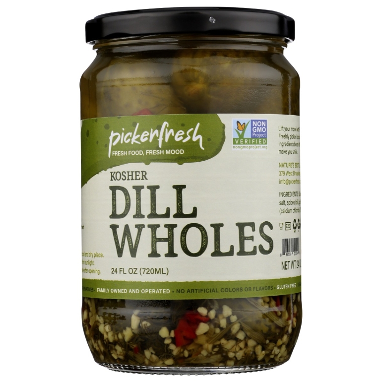 Kosher Dill Wholes Pickles, 24 oz