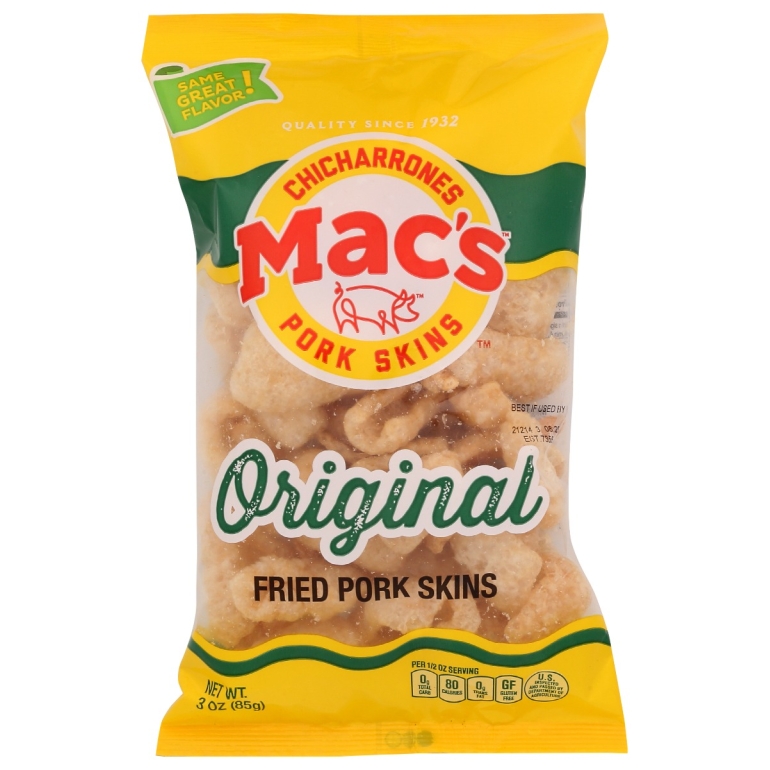 Original Fried Pork Skins, 3 oz